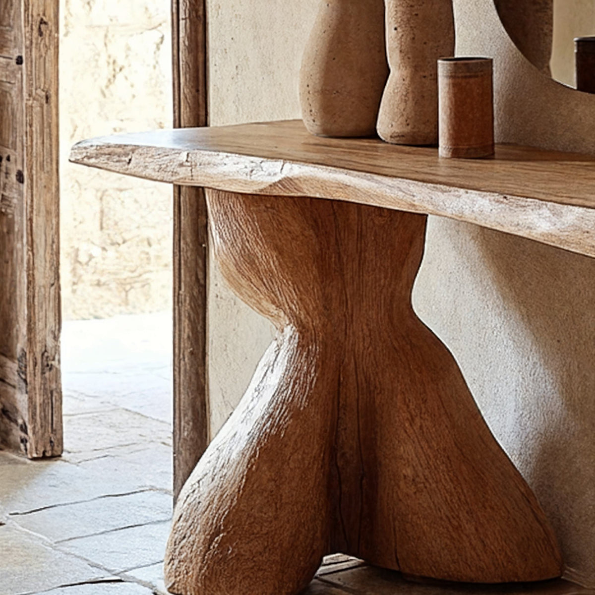Entry Console Table Solid Wood