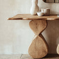 Entryway Console Table Solid Wood
