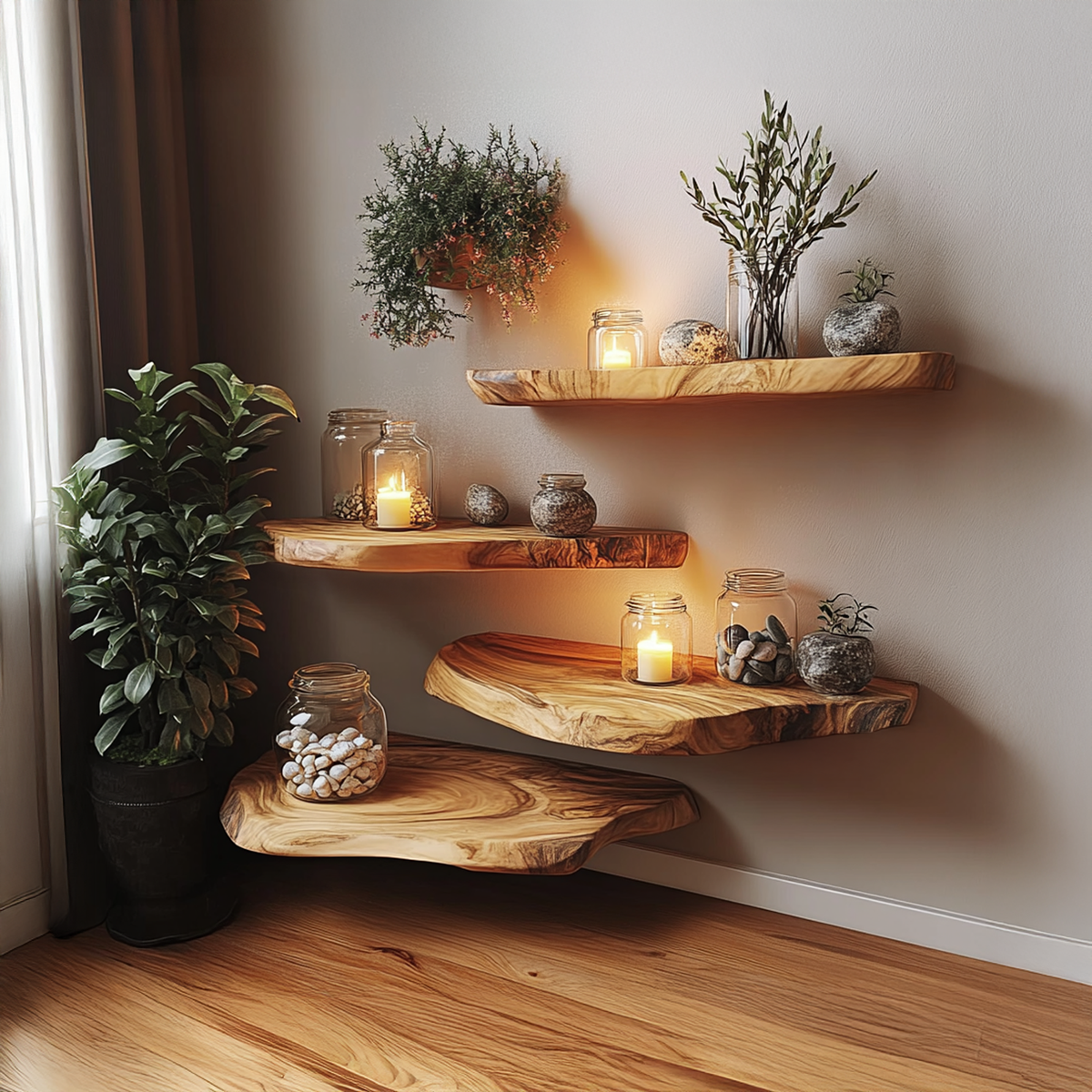 Classic Floating Shelves Living Room Decoration Gift Sets - view 3