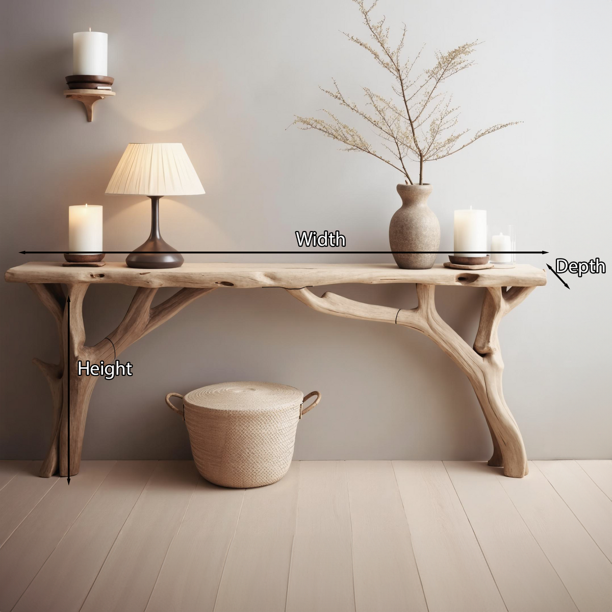 Decorative Wooden Entryway Table Handcarfted Table - view 4
