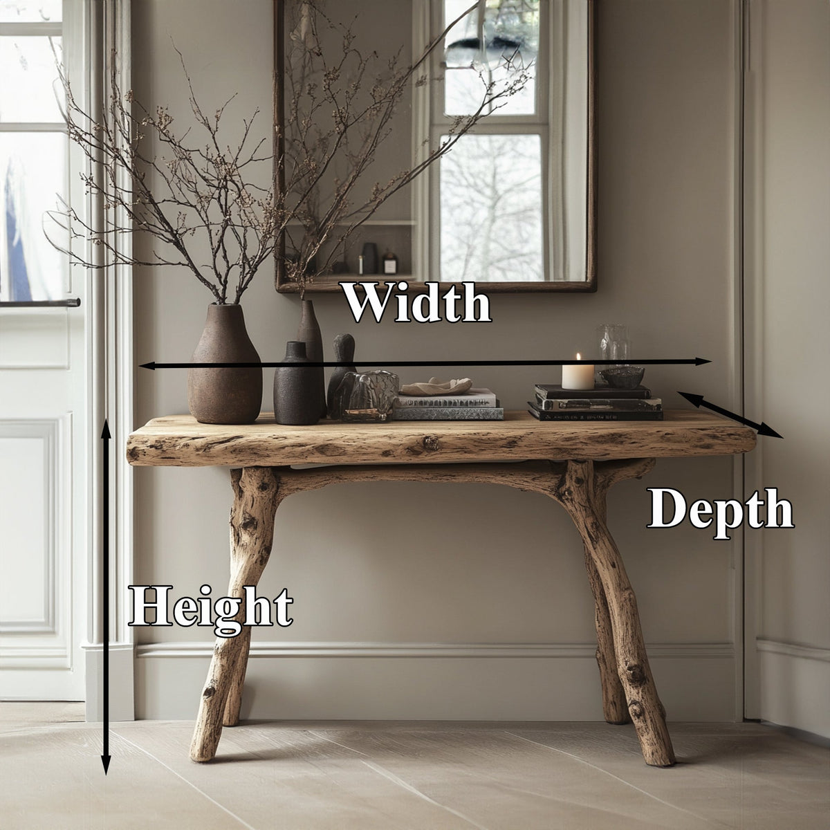 Curve Console Table Handcraft - view 6