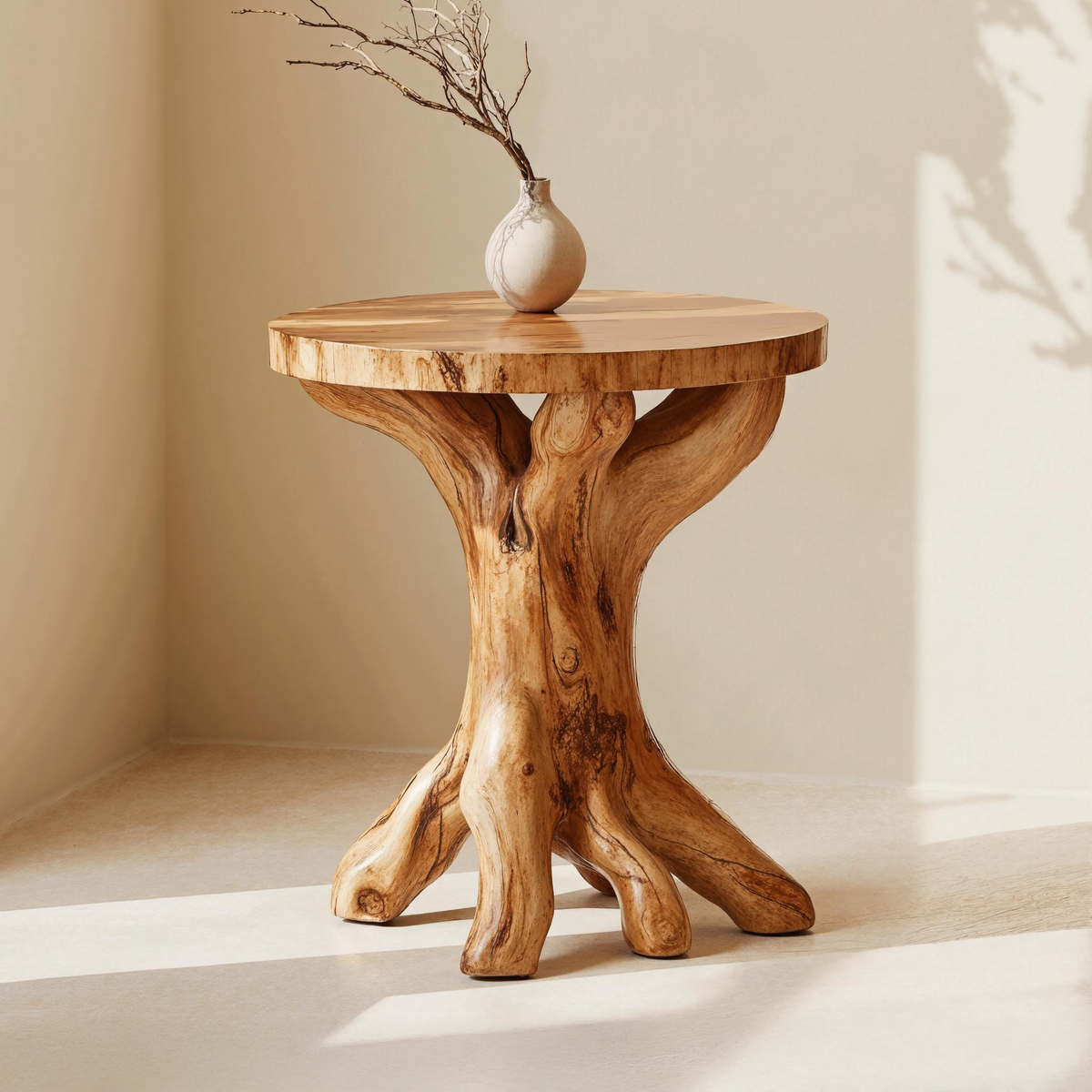 Elegant Handcrafted End Table Perfect For Modern Living Room Spaces - view 3