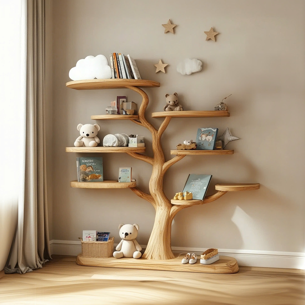 Baby Room Decoration Tree Shelf Handmade Bedroom Decoration Gift - view 3