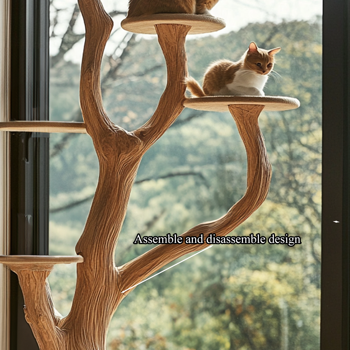 Cat Tree Shelf Custom Size Decor Living Room Gift - view 2