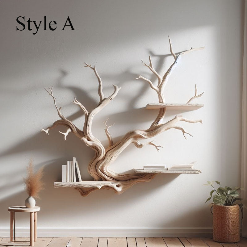 Cozy Tree Branch Driftwood Floating Shelf Wall Mount - view 2