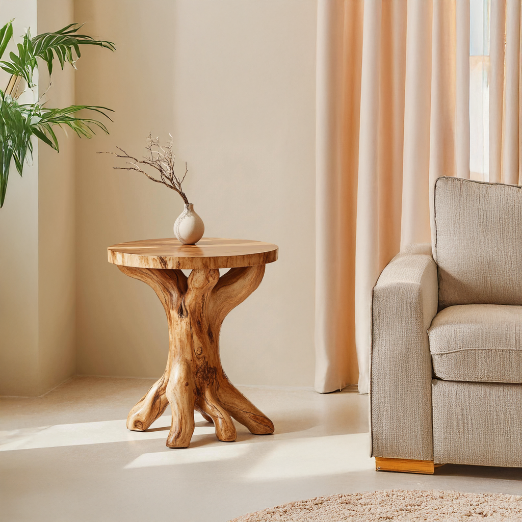 Elegant Handcrafted End Table Perfect For Modern Living Room Spaces - view 2