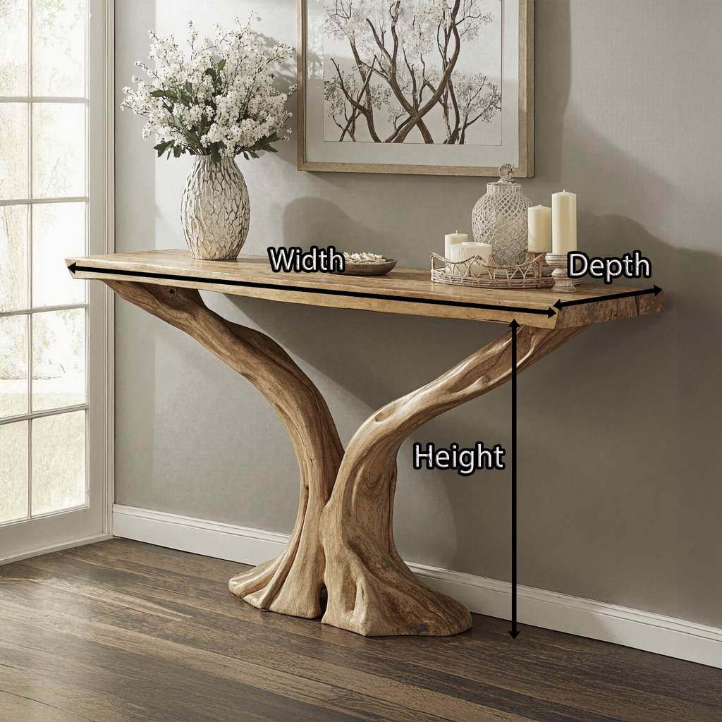 Classic Farmhouse Console Table For Living Room - view 5