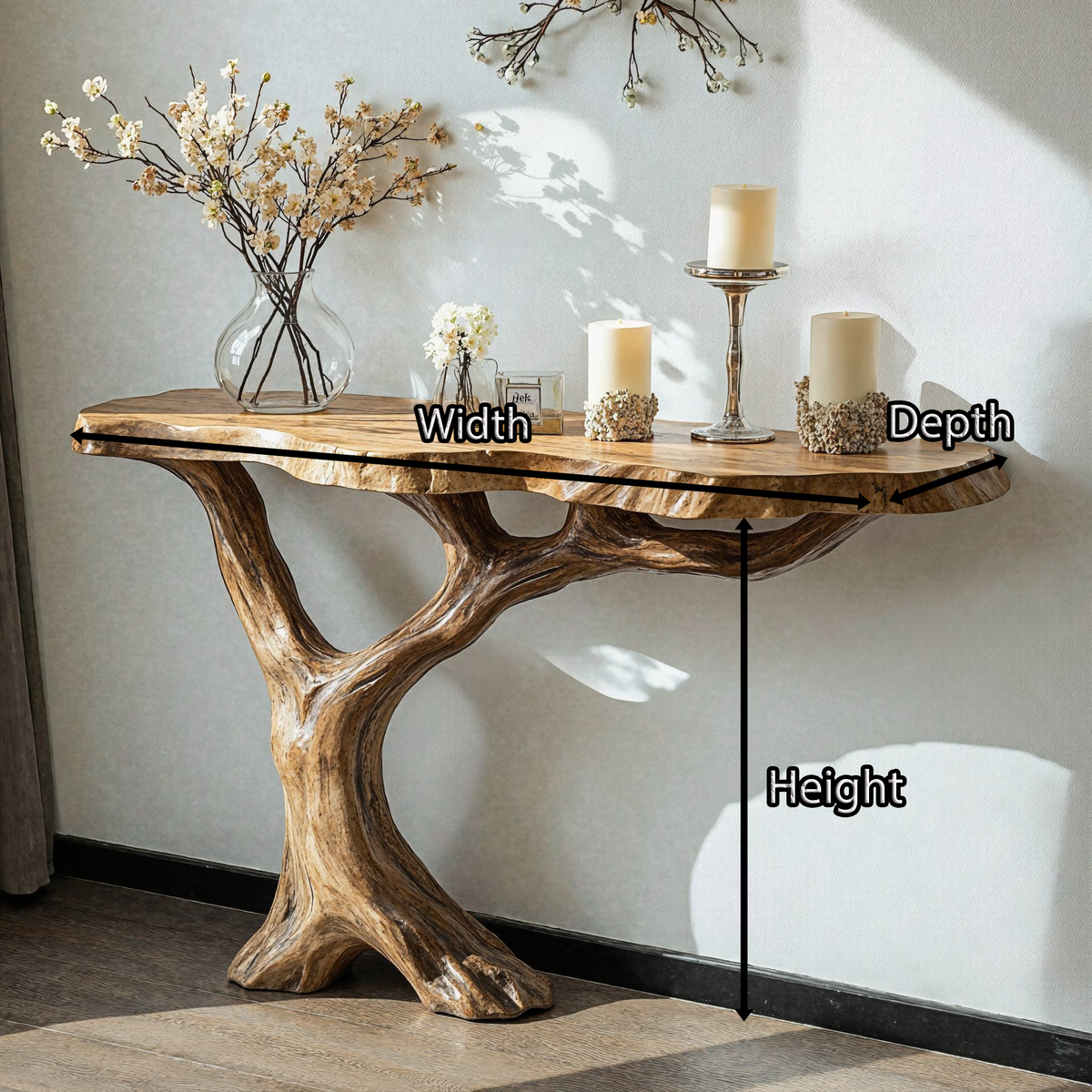 Farmhouse Console Table For Cozy Hallway Decor - view 5