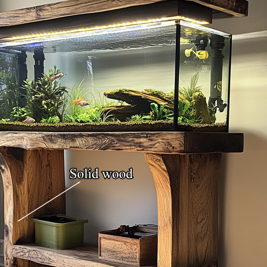 Customized Solid Wood Fish Shelf Office Decor Housewarming Gifts - view 4