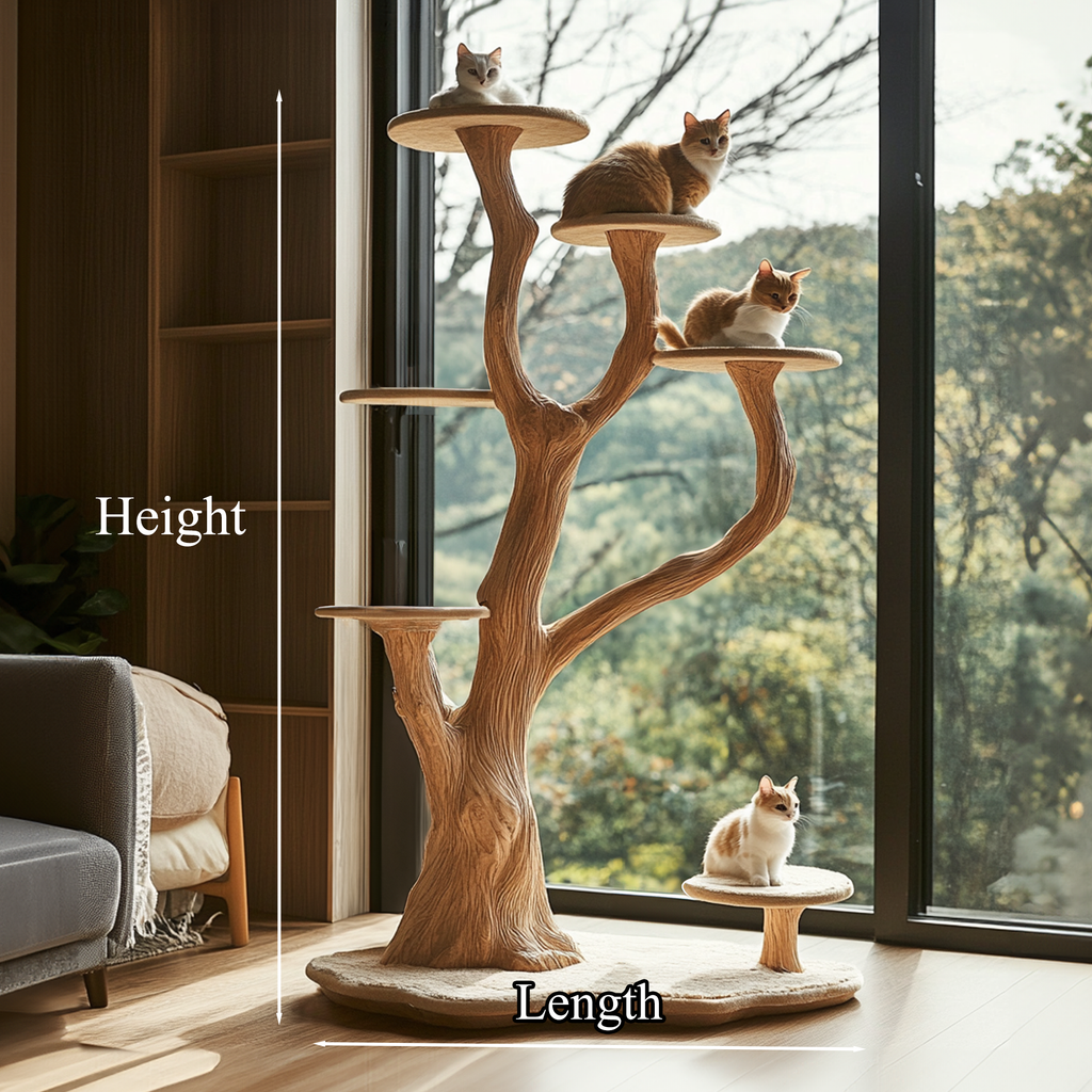 Cat Tree Shelf Custom Size Decor Living Room Gift - view 4